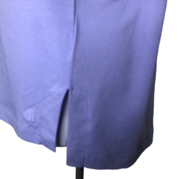 NWT Banana Republic Short Sleeve V-Neck Side Seam Slit Lavender Top Size M - Picture 5 of 9